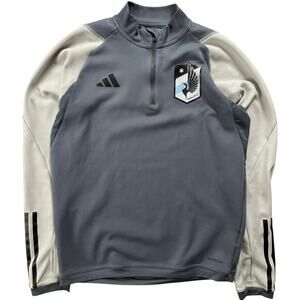 Minnesota United FC Adidas Aeroready Pullover Men's Gray/Light Gray Small